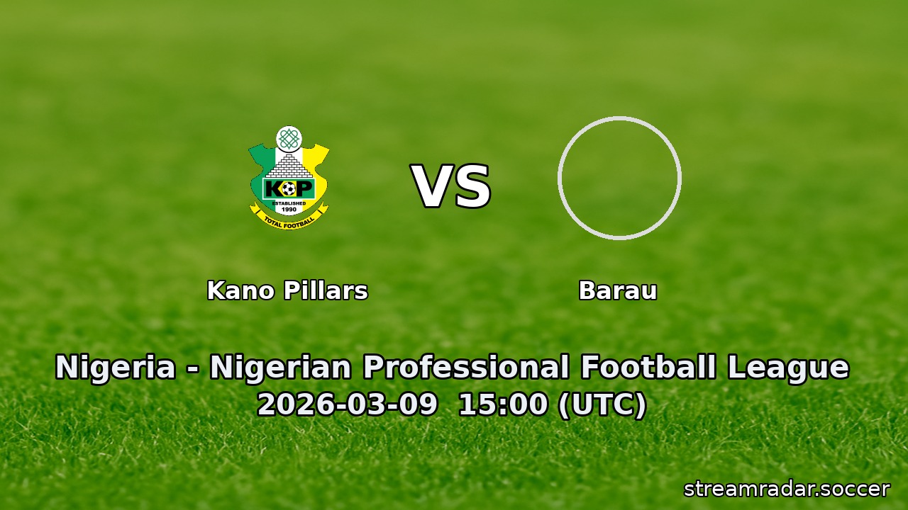 Kano Pillars vs Barau