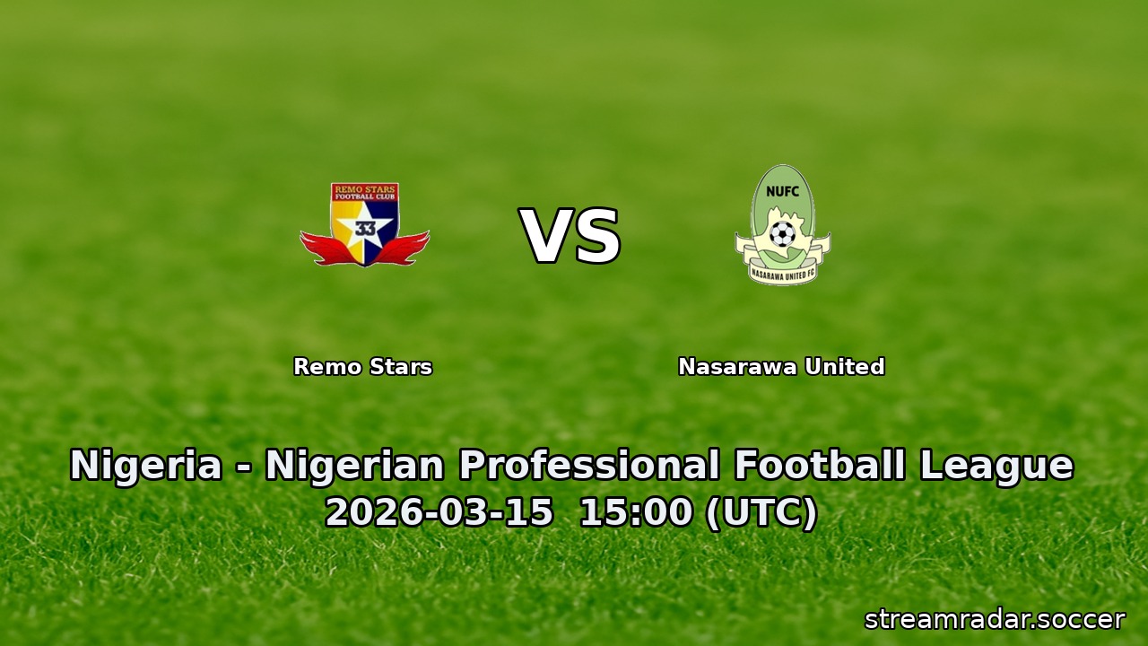 Remo Stars vs Nasarawa United
