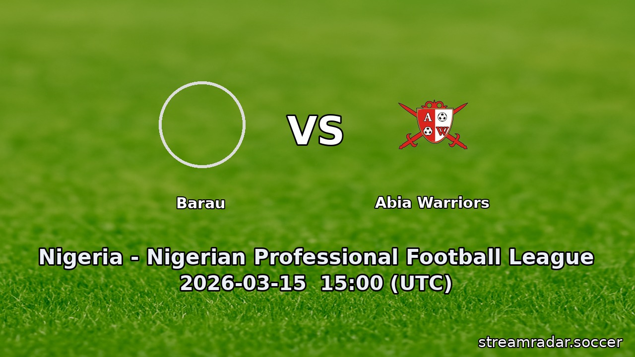 Barau vs Abia Warriors