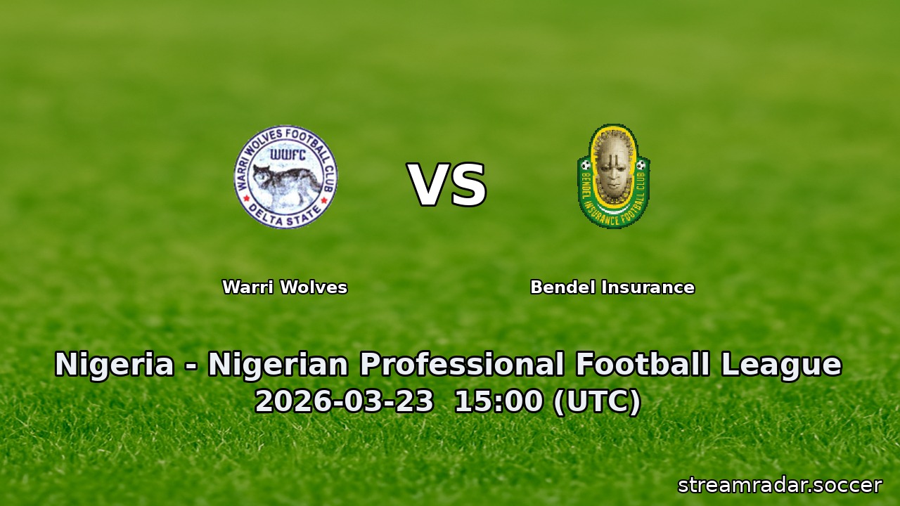 Warri Wolves vs Bendel Insurance