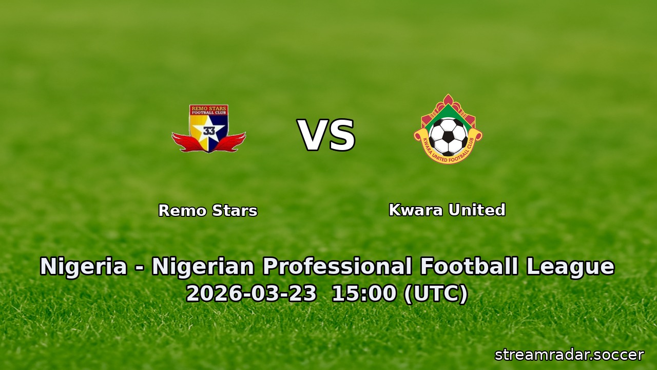 Remo Stars vs Kwara United