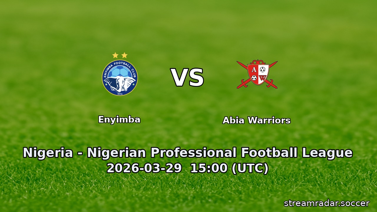 Enyimba vs Abia Warriors