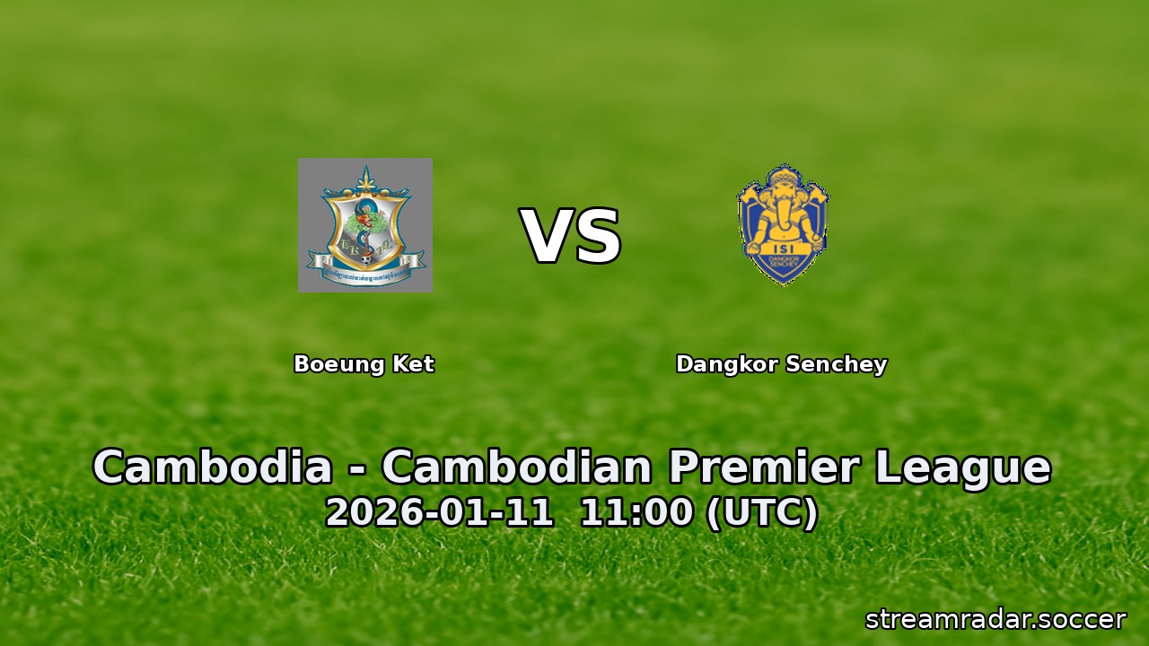 Boeung Ket vs Dangkor Senchey