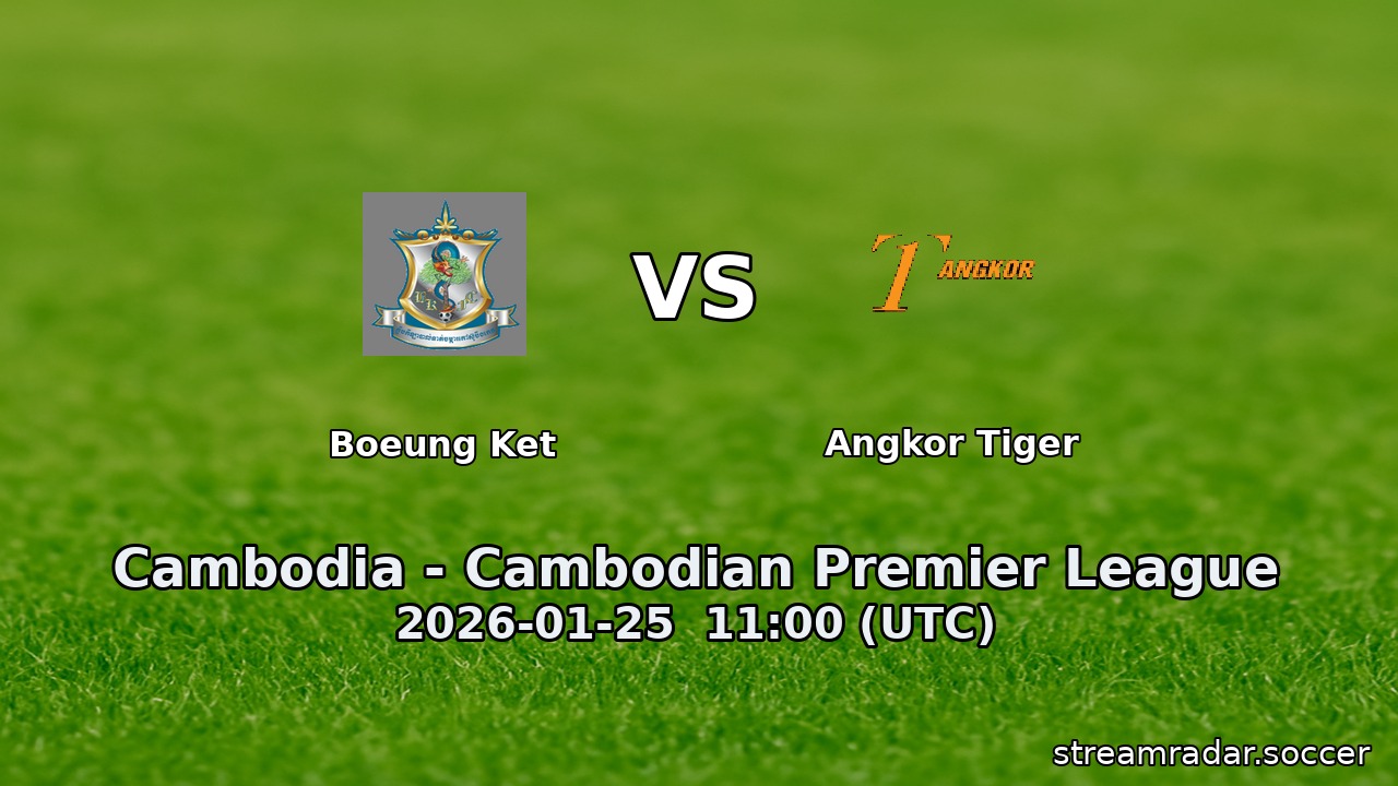 Boeung Ket vs Angkor Tiger