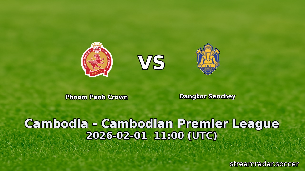 Phnom Penh Crown vs Dangkor Senchey