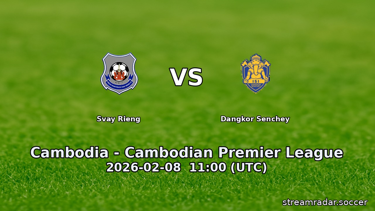 Svay Rieng vs Dangkor Senchey
