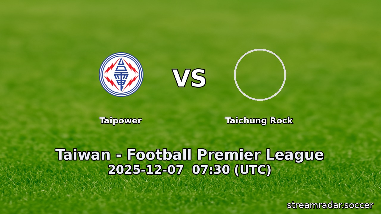 Taipower vs Taichung Rock