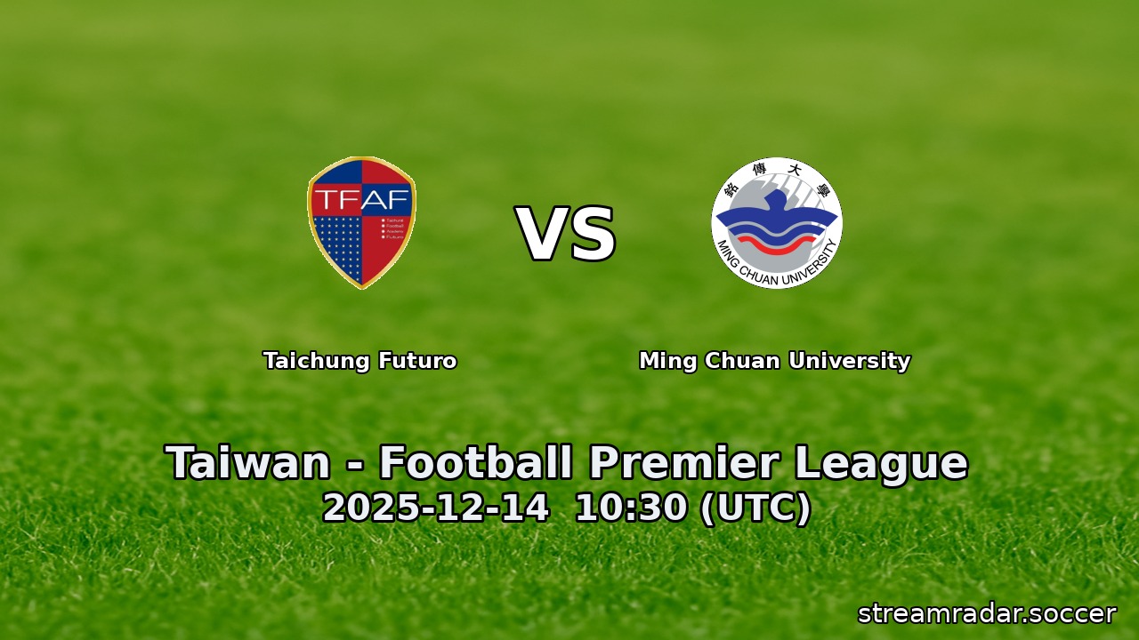 Taichung Futuro vs Ming Chuan University