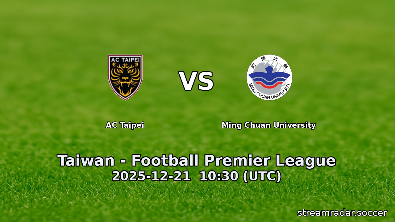 AC Taipei vs Ming Chuan University