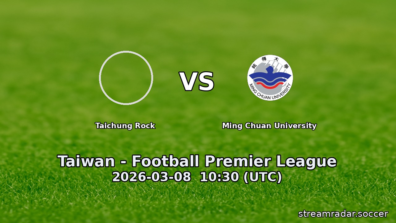 Taichung Rock vs Ming Chuan University
