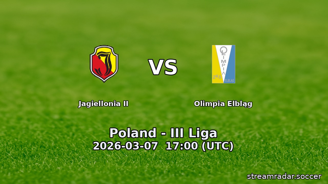 Jagiellonia II vs Olimpia Elbląg