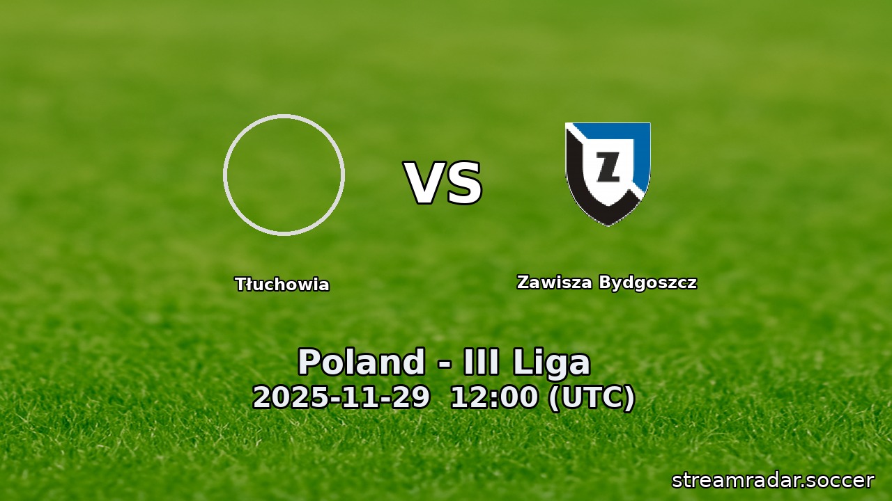 Tłuchowia vs Zawisza Bydgoszcz
