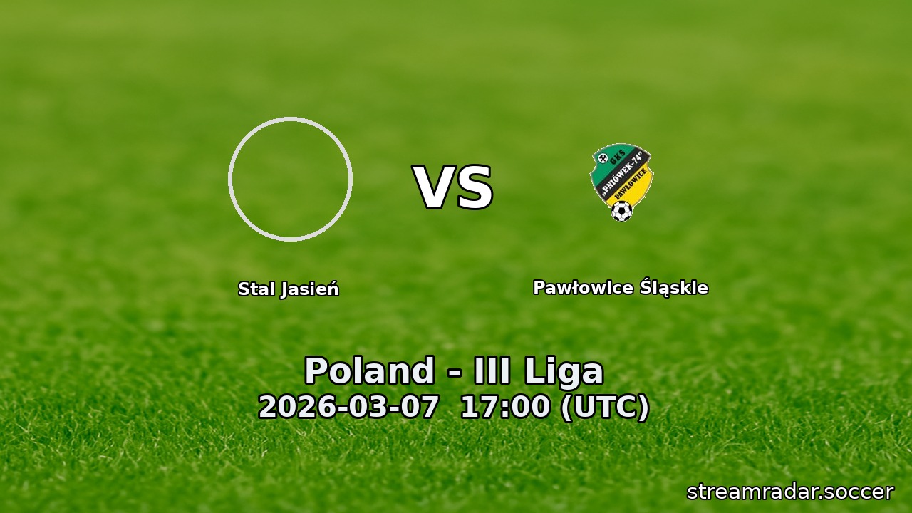 Stal Jasień vs Pawłowice Śląskie