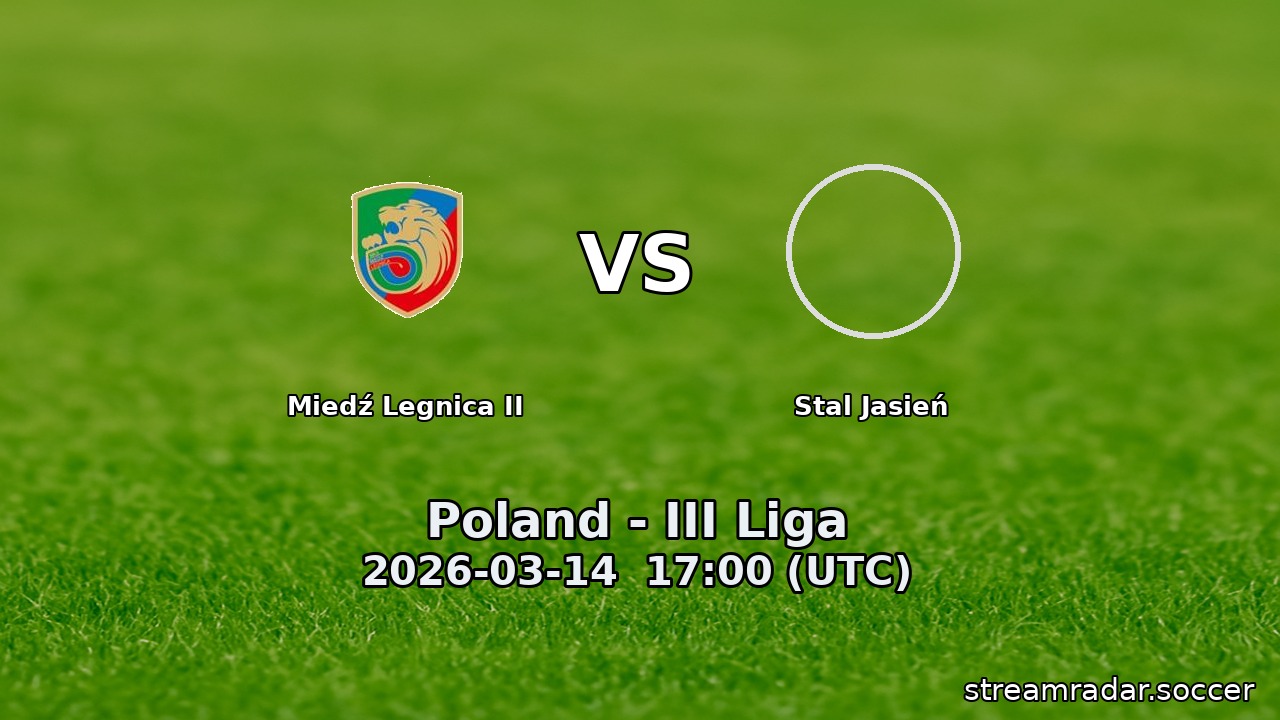 Miedź Legnica II vs Stal Jasień