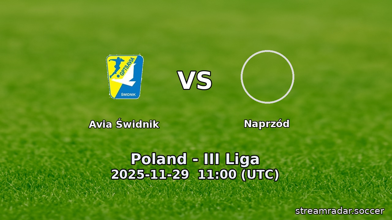 Avia Świdnik vs Naprzód