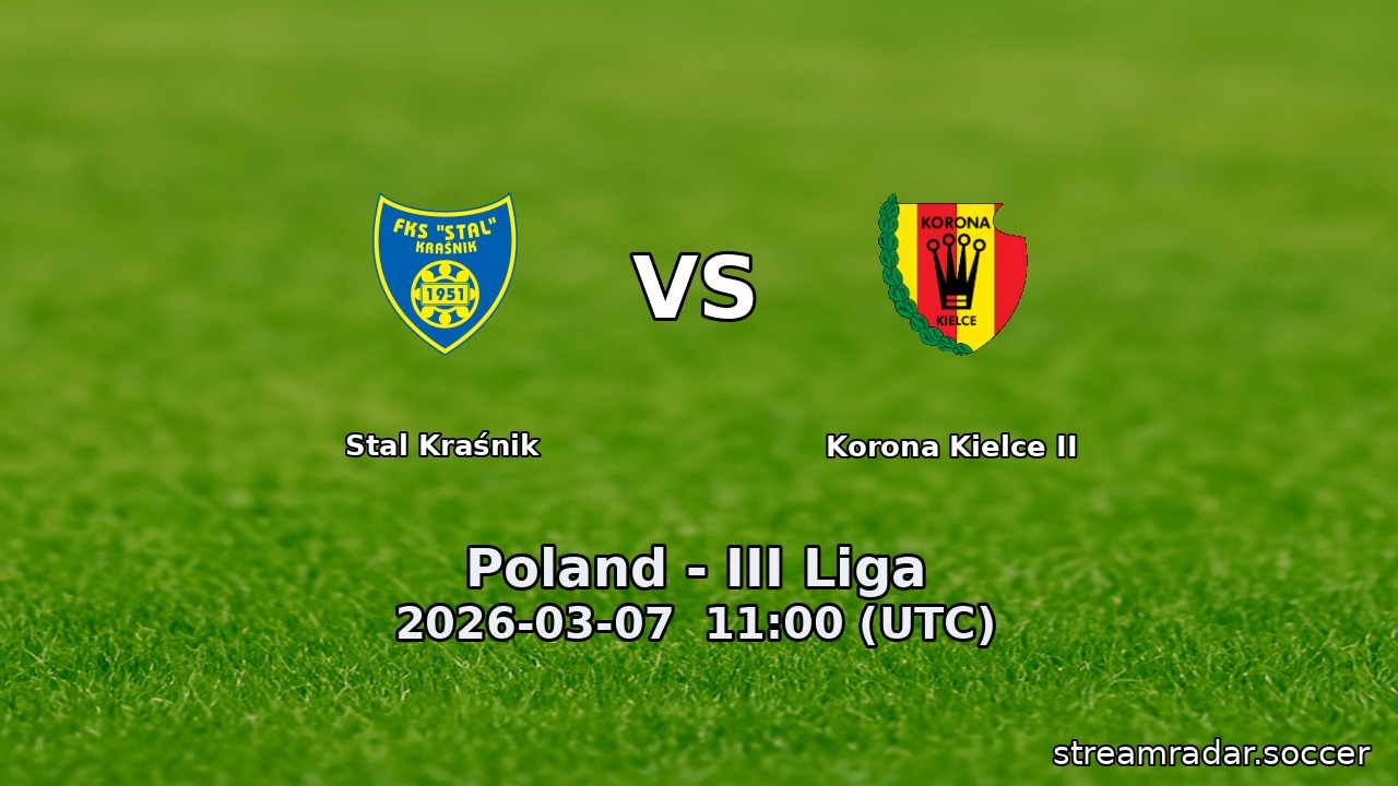 Stal Kraśnik vs Korona Kielce II