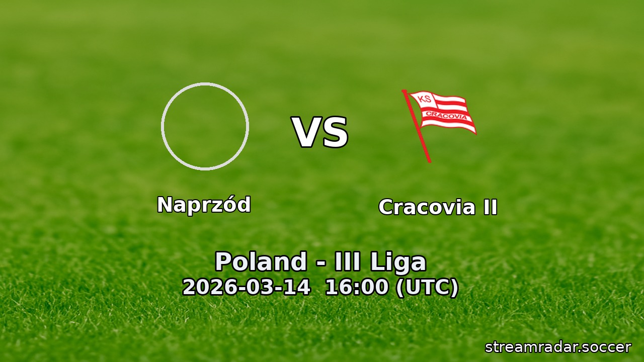 Naprzód vs Cracovia II