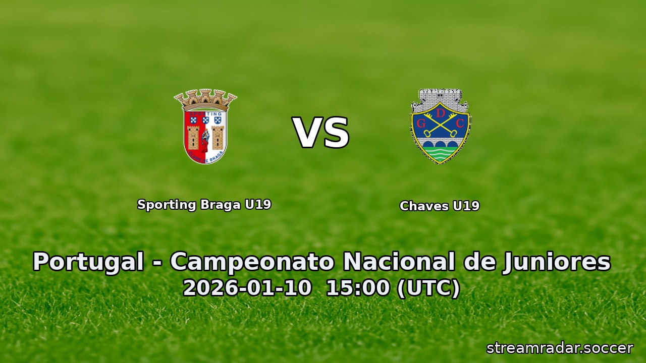 Sporting Braga U19 vs Chaves U19