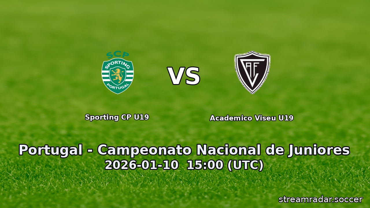 Sporting CP U19 vs Academico Viseu U19