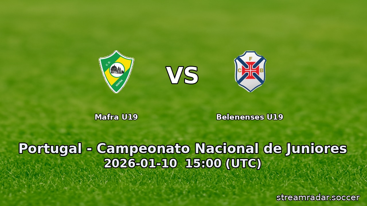 Mafra U19 vs Belenenses U19