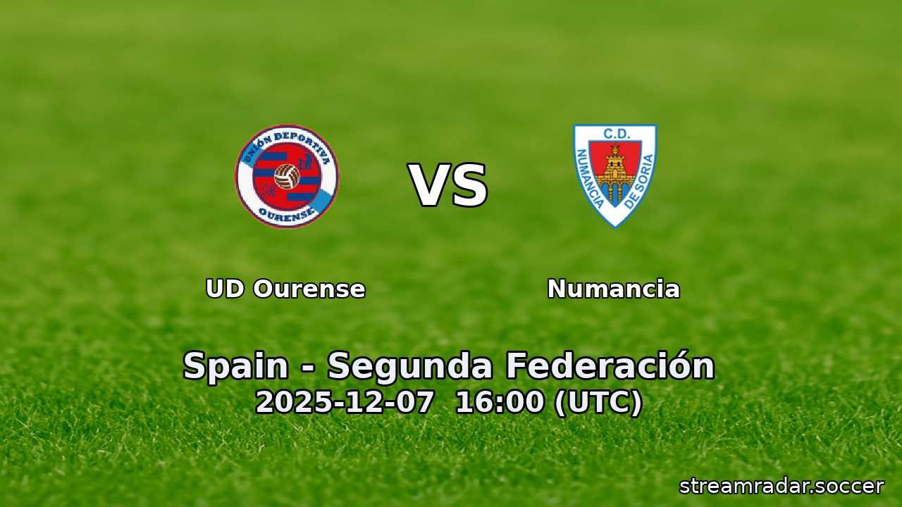 UD Ourense vs Numancia