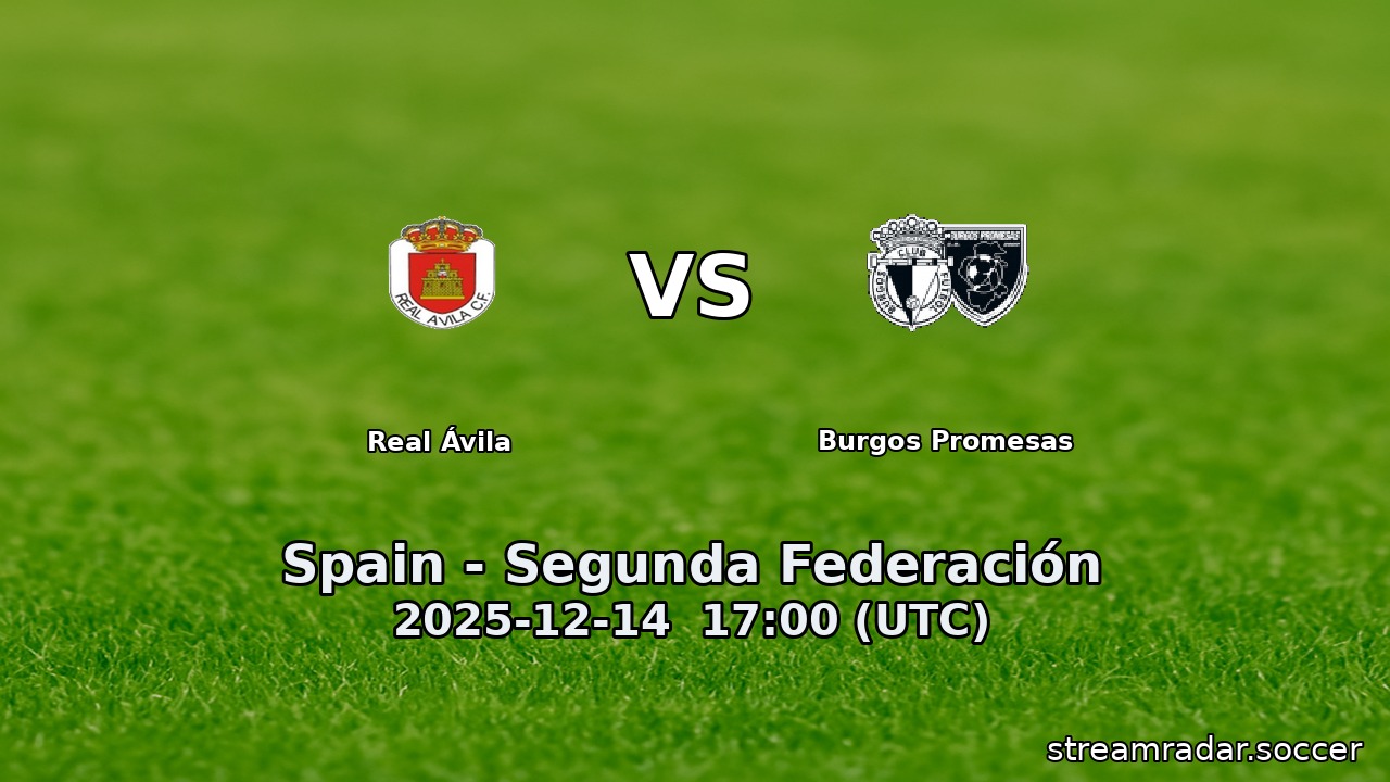 Real Ávila vs Burgos Promesas