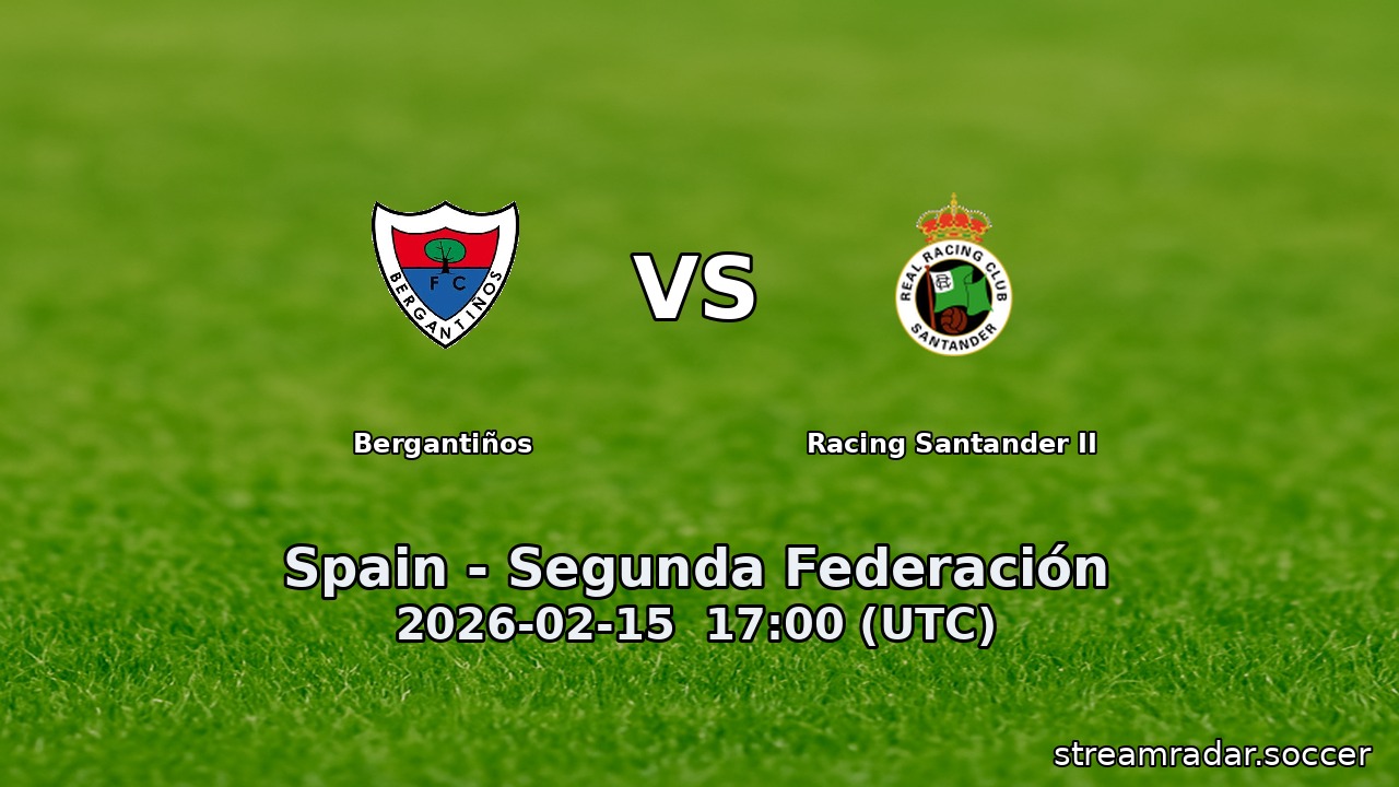 Bergantiños vs Racing Santander II