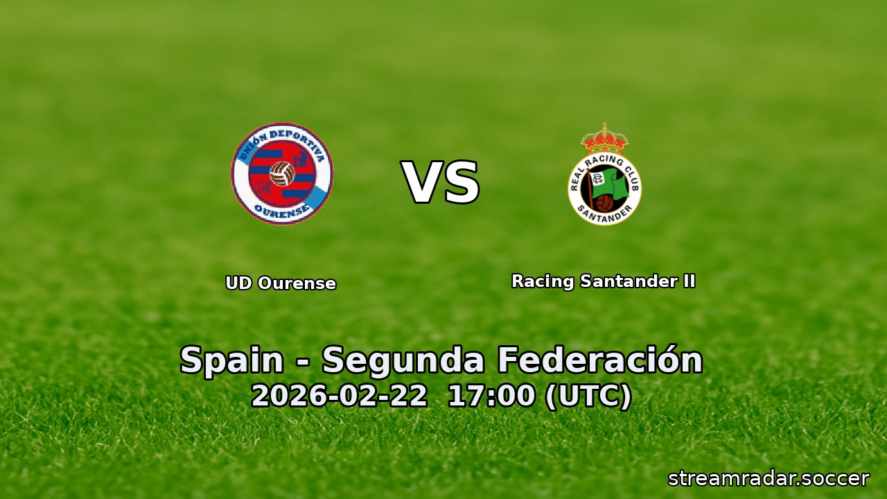 UD Ourense vs Racing Santander II