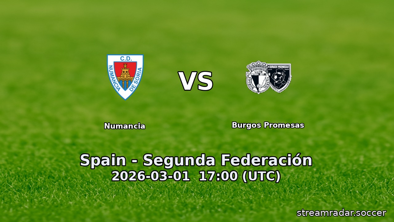 Numancia vs Burgos Promesas