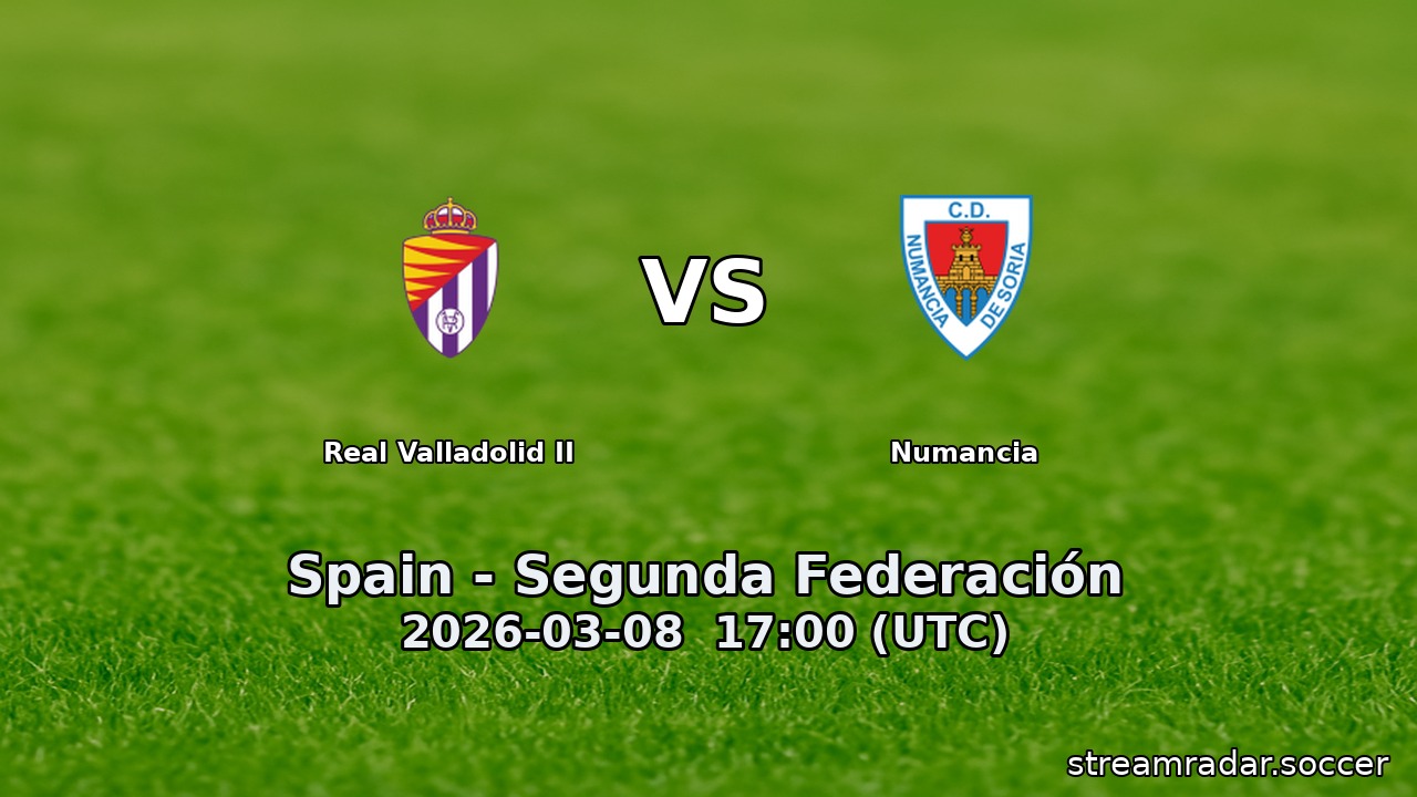Real Valladolid II vs Numancia