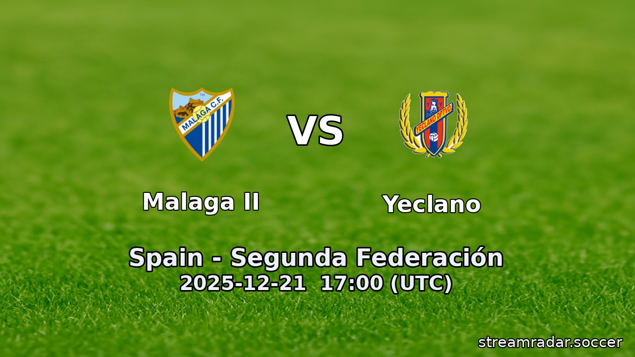 Malaga II vs Yeclano