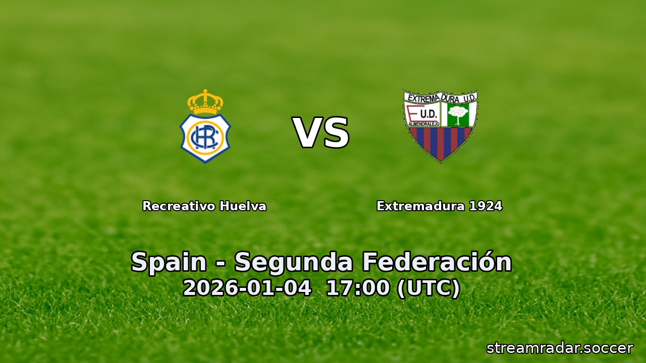 Recreativo Huelva vs Extremadura 1924
