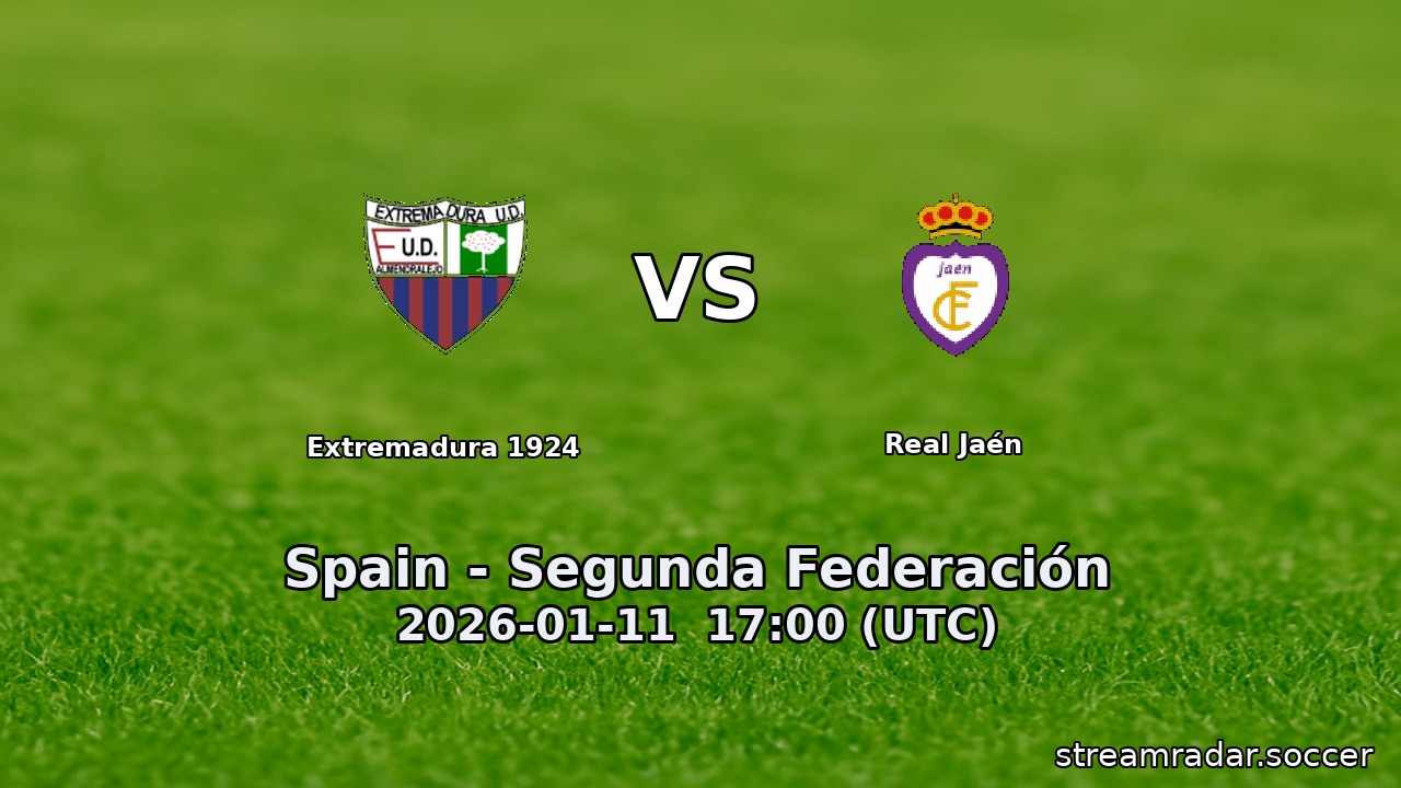 Extremadura 1924 vs Real Jaén