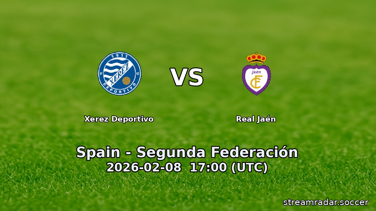 Xerez Deportivo vs Real Jaén