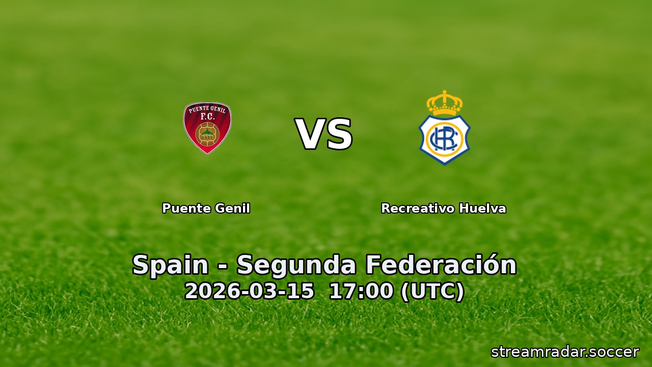 Puente Genil vs Recreativo Huelva
