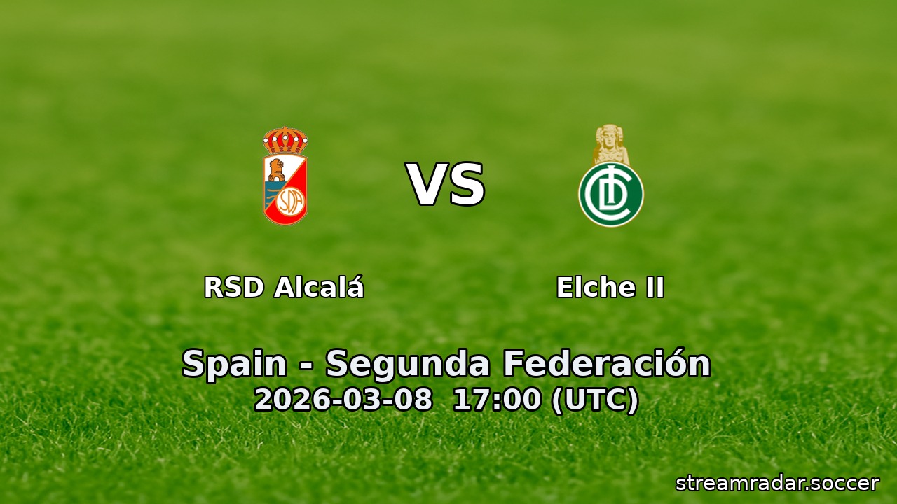 RSD Alcalá vs Elche II