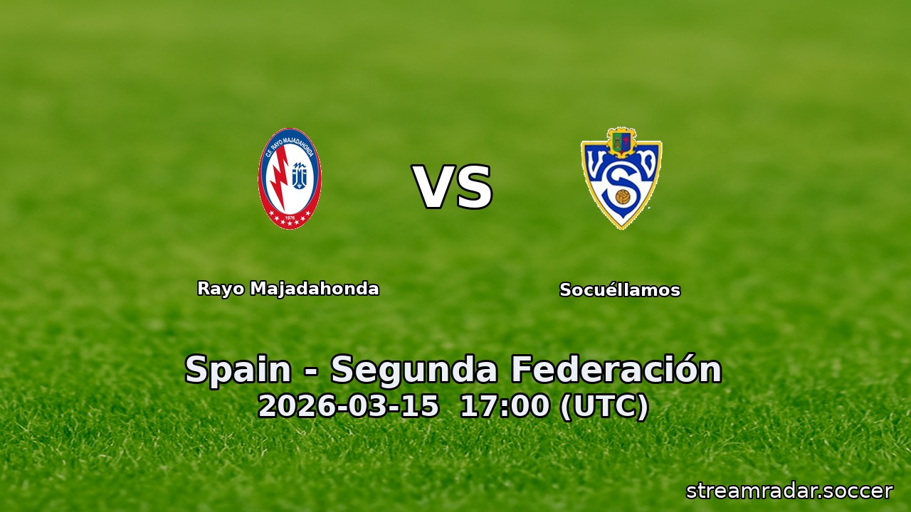Rayo Majadahonda vs Socuéllamos
