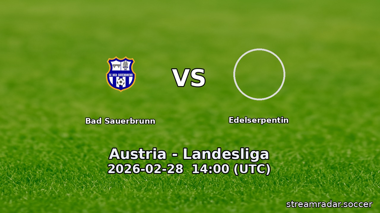 Bad Sauerbrunn vs Edelserpentin