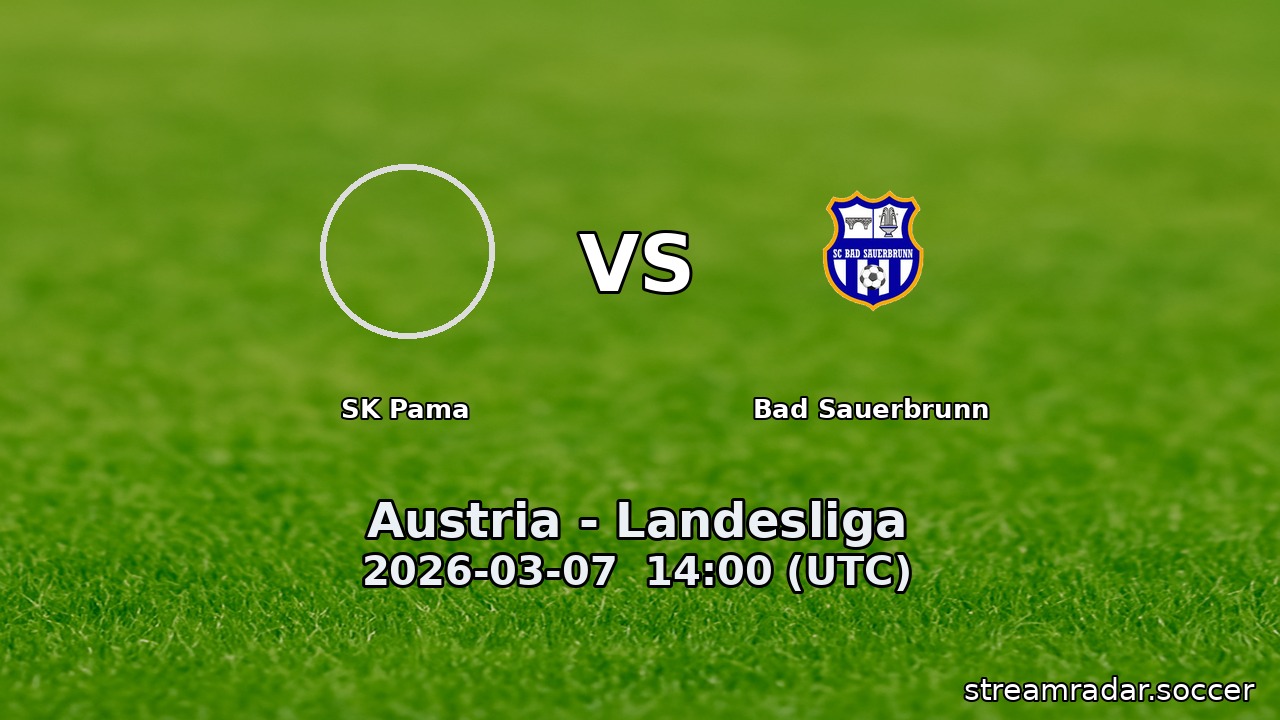 SK Pama vs Bad Sauerbrunn