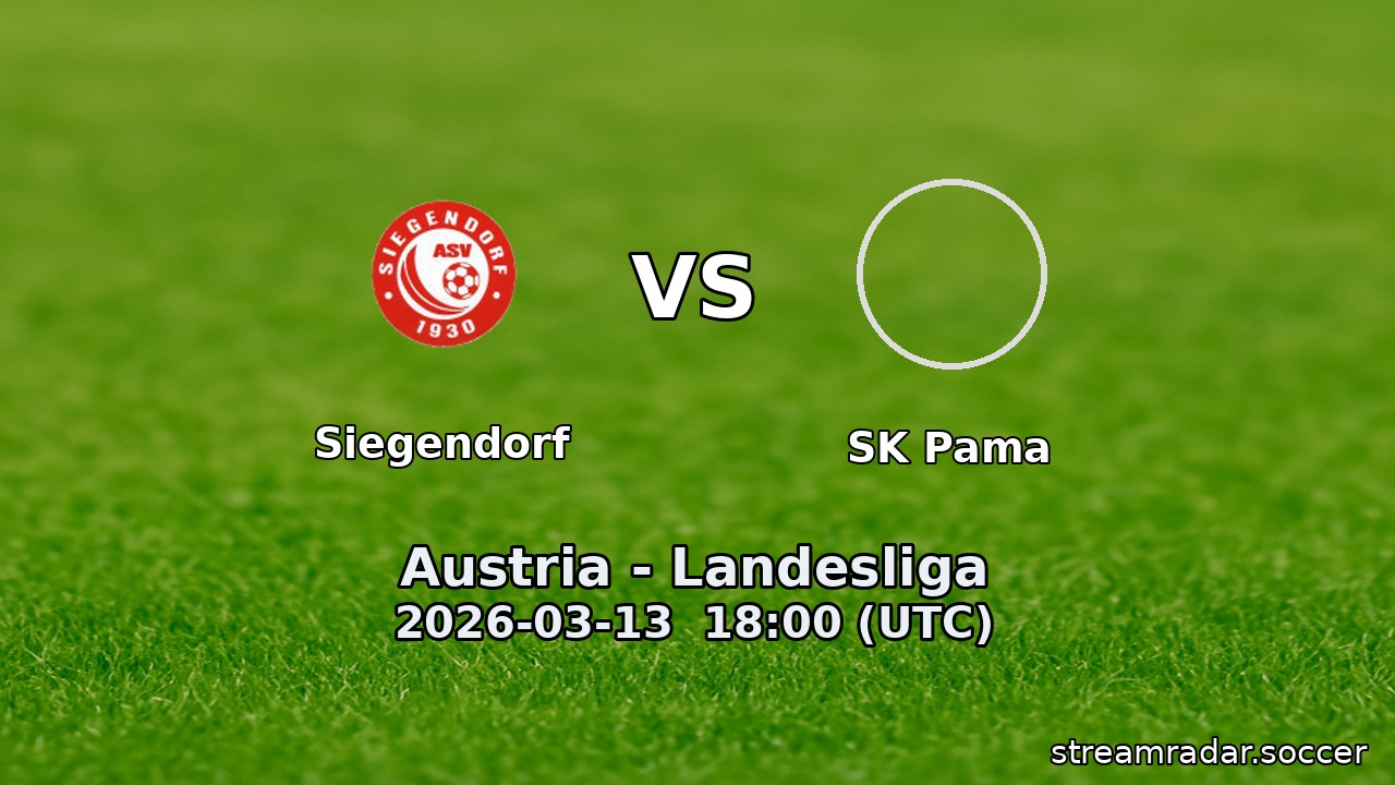 Siegendorf vs SK Pama