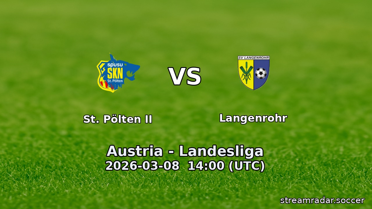 St. Pölten II vs Langenrohr