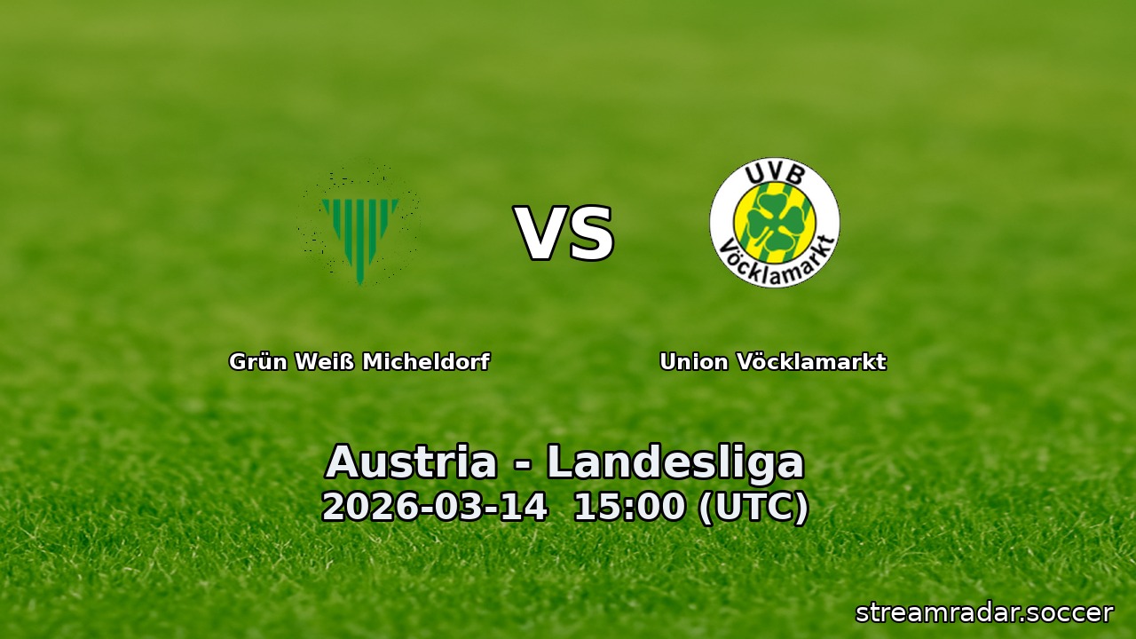 Grün Weiß Micheldorf vs Union Vöcklamarkt
