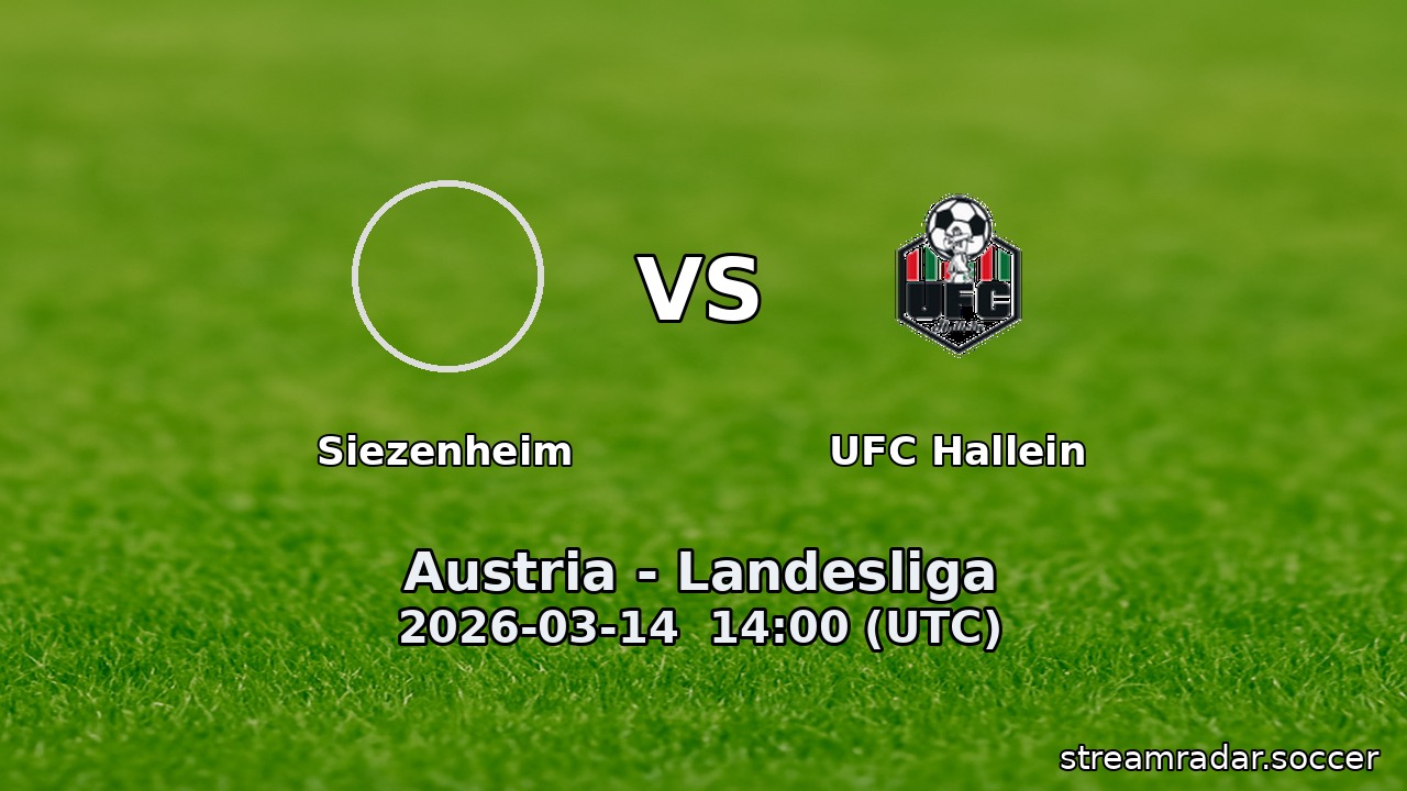 Siezenheim vs UFC Hallein