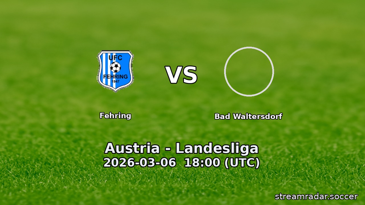 Fehring vs Bad Waltersdorf