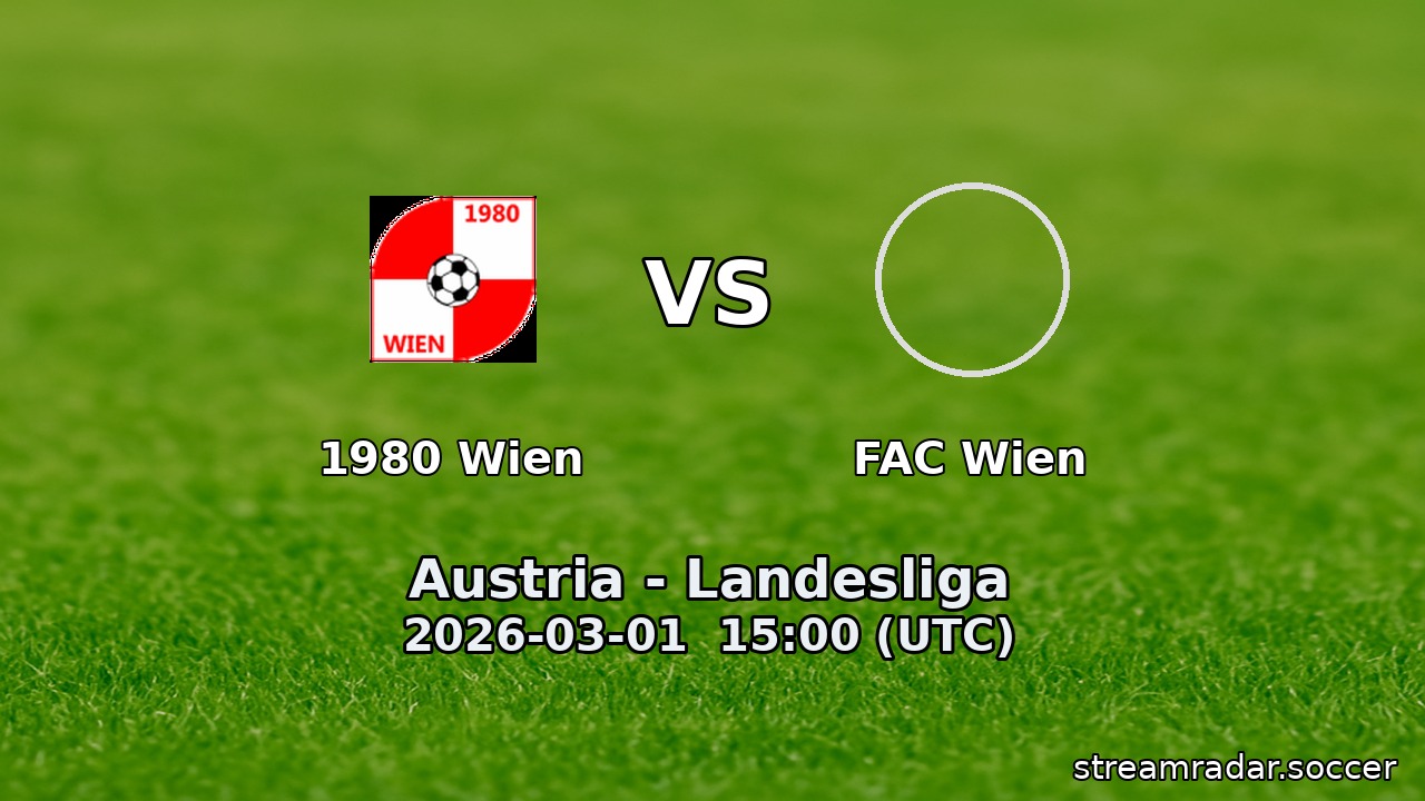 1980 Wien vs FAC Wien