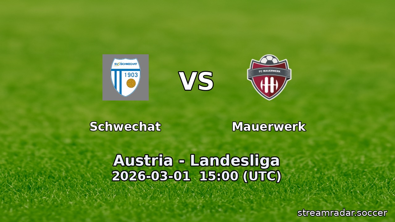 Schwechat vs Mauerwerk
