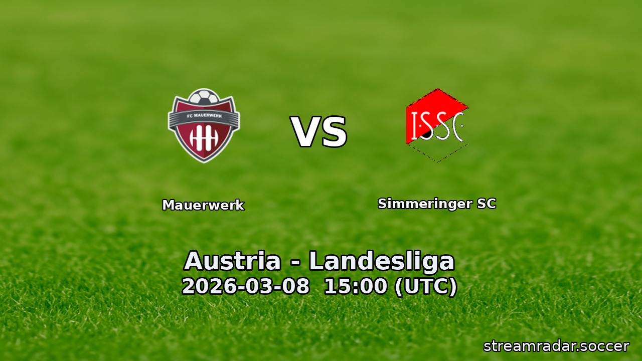 Mauerwerk vs Simmeringer SC