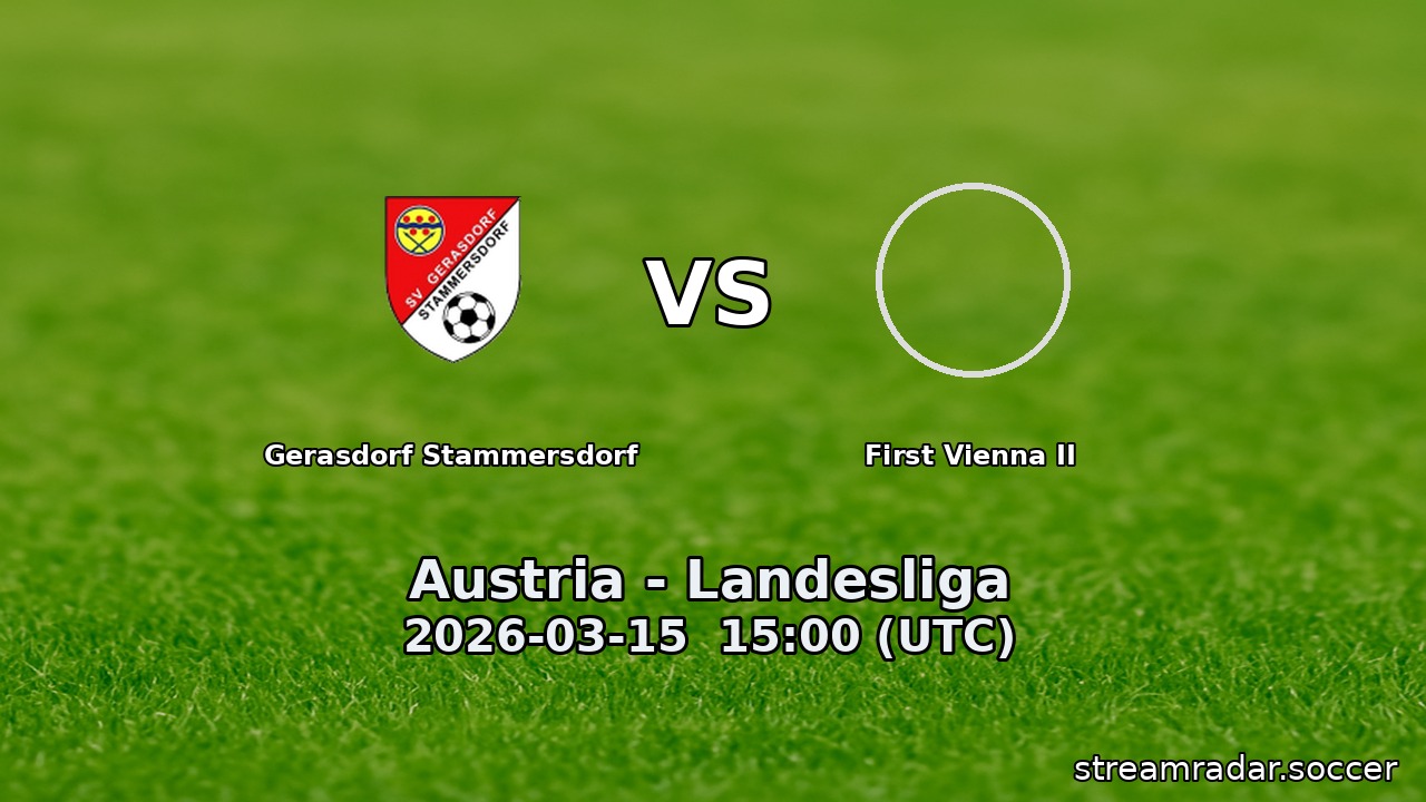 Gerasdorf Stammersdorf vs First Vienna II
