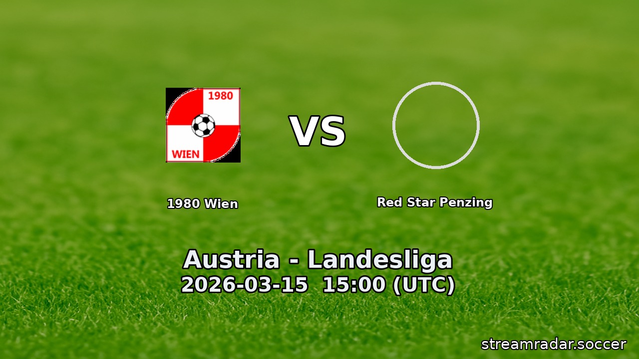 1980 Wien vs Red Star Penzing