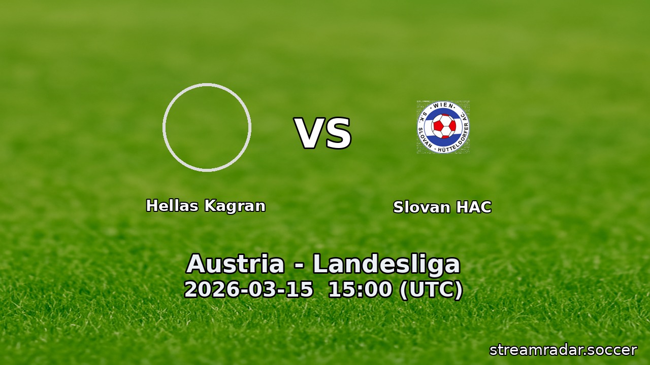 Hellas Kagran vs Slovan HAC